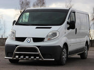 Renault Trafic 2001–2015 Predný ochranný rám s bočnými tyčami WT003-15 (nerez) fotografia 1