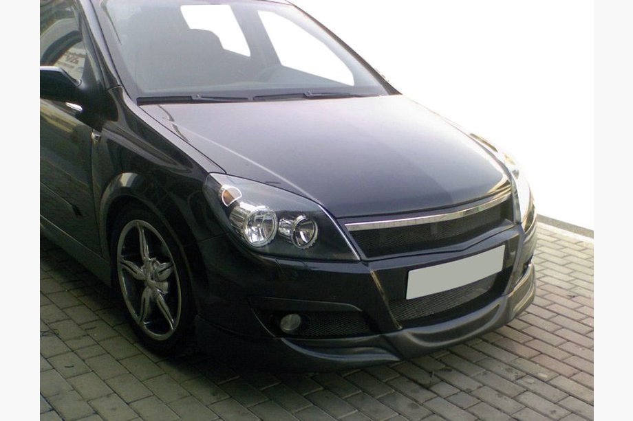 Opel Astra H 2004–2013 Predný spodný lip spojler HB V1 (na lakovanie) Fotografia 1