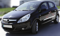 Opel Corsa D 2007–2014 Nerezové lišty na dvere (4 ks) fotografia 1