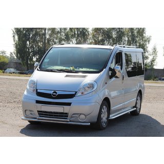 Predný ochranný rám ST014 (nerez) Opel Vivaro 2001–2015 fotografia 1