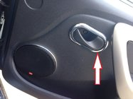 Renault Duster 2008–2017 Kryty vnútorných kľučiek Carmos (4 ks, nerez) fotografia 2