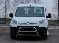 Peugeot Partner Tepee 2008–2018 Predný ochranný rám WT022 (nerez) fotografia 1