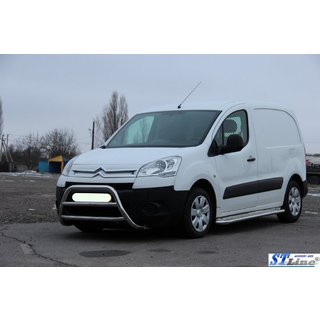 Predný ochranný rám WT022 (nerez) Peugeot Partner Tepee 2008–2018 fotografia 2