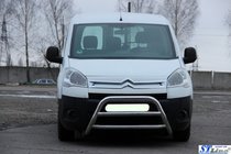 Peugeot Partner Tepee 2008–2018 Predný ochranný rám WT022 (nerez) fotografia 4