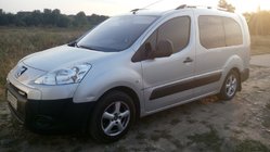Peugeot Partner Tepee 2008–2018 Chrómové strešné lyžiny fotografia 5