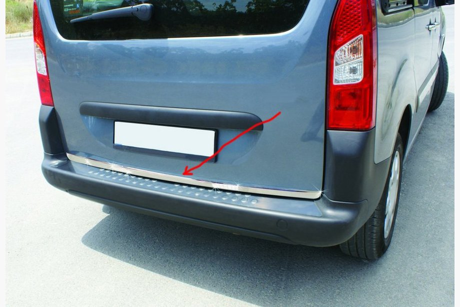 Peugeot Partner Tepee 2008–2018 Nerezová lišta hrany kufra Image