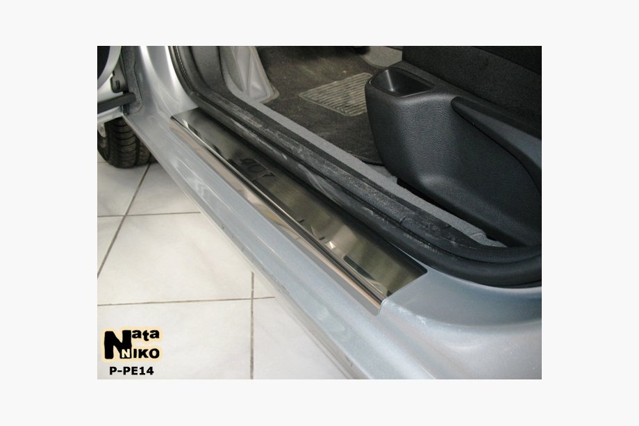 Peugeot 407 2004–2011 Nerezové prahové lišty Nataniko (4 ks) Image