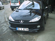 Peugeot 206 1998–2024 Predný spodný lip spojler (na lakovanie) fotografia 2