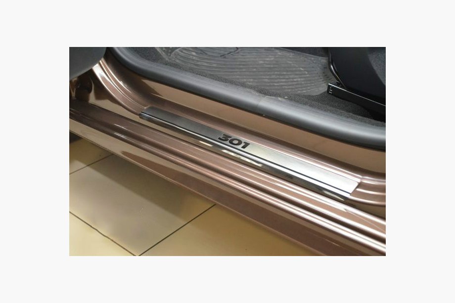 Peugeot 301 2012– Nerezové prahové lišty Nataniko (4 ks) Image
