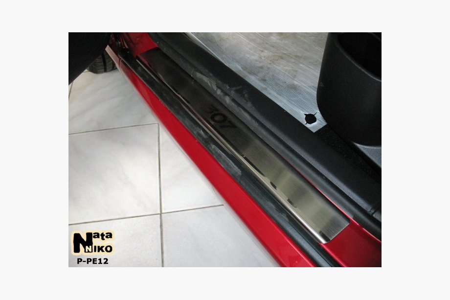 Peugeot 307 2001–2008 Nerezové prahové lišty Nataniko (4 ks) Image