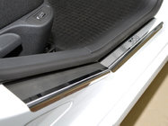 Peugeot 308 2007–2013 Nerezové kryty prahov Натанико (6 ks, nerez) Premium - 3M lepiaca páska, 0,8 mm fotografia 1