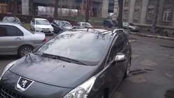 Peugeot 3008 2008–2016 Strešné lyžiny Skyport Grey fotografia 5