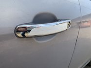 Ford Galaxy 2007–2015 Chrómové kryty kľučiek s bielym pásikom (4 ks, ABS) fotografia 3