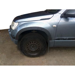 Nástavce lemov blatníkov (4 ks, čierne) Suzuki Grand Vitara 2005–2017 fotografia 1