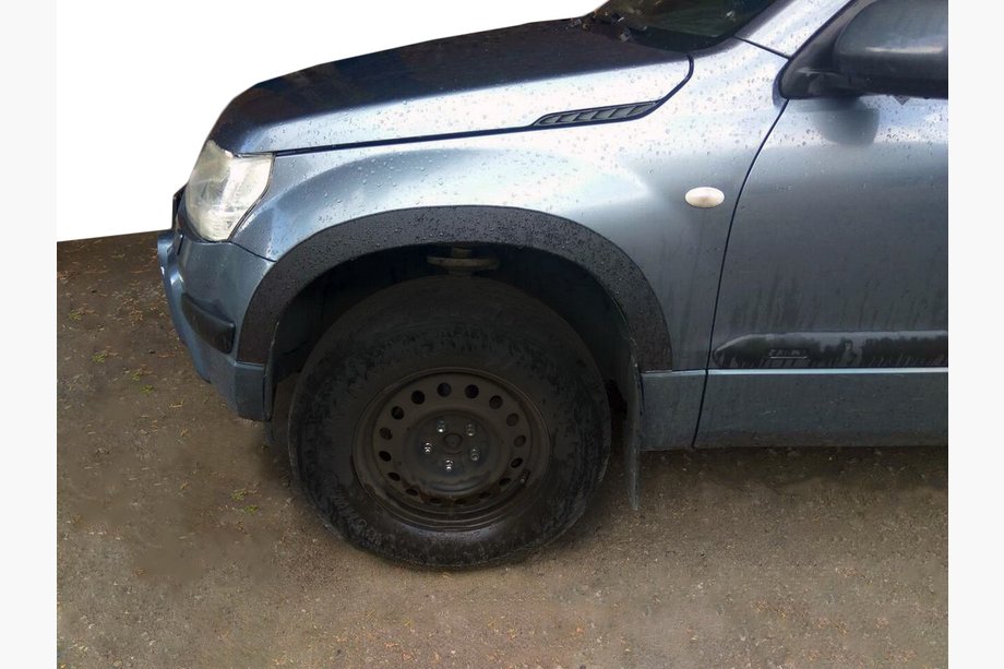 Suzuki Grand Vitara 2005–2017 Nástavce lemov blatníkov (4 ks, čierne) Image