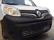 Renault Kangoo 2008–2020 Jednodielna mriežka do nárazníka (nerez) fotografia 1