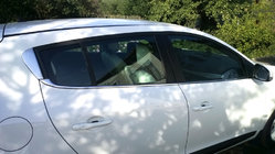 Renault Megane III 2009–2016 Spodné okenné lišty (HB, 6 ks, nerez) fotografia 1