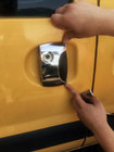 Renault Kangoo 1998–2008 Nerezové kryty kľučiek dverí fotografia 2