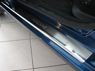 Renault Megane III 2009–2016 Nerezové prahové lišty Nataniko (4 ks) Premium - 3M lepiaca páska, 0,8 mm fotografia 1
