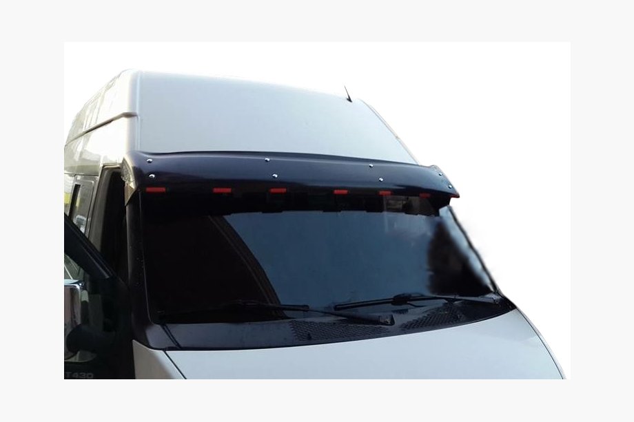 Ford Transit 2000–2014 Slnečná clona na čelné sklo (čierny lesk, 5 mm) Image