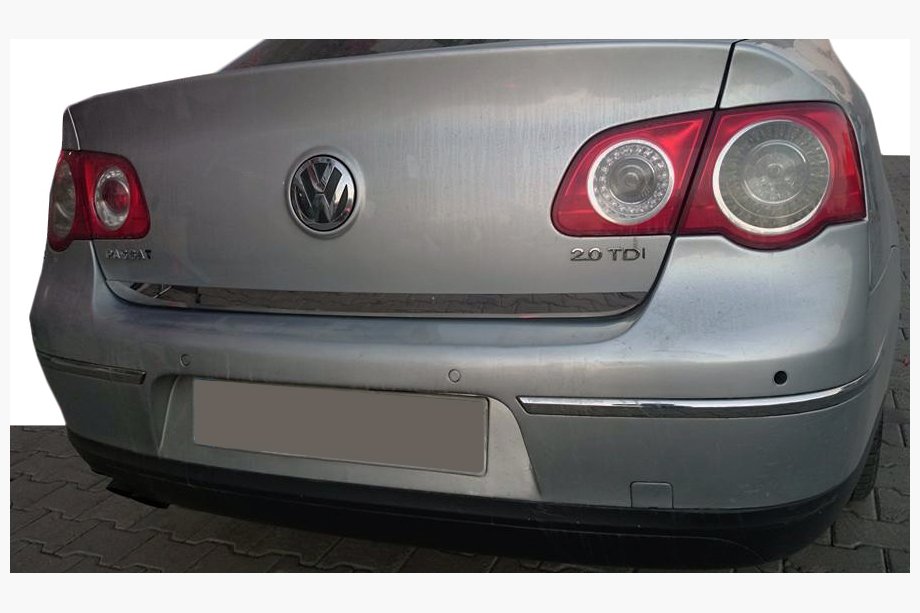 Volkswagen Passat B6 2006–2012 Ochranná lišta hrany kufra (nerez) Image