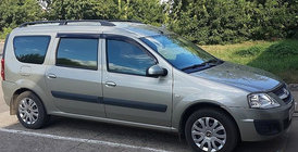 Renault Logan MCV 2005–2013 Deflektory okien (4 ks, HEKO) fotografia 1