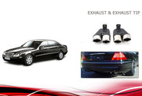 Mercedes S-class W220 1998–2005 Koncovky výfuku V1 (2 ks) fotografia 5