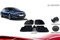 Volkswagen Passat B8 2015–2023 Gumené koberce do interiéru (4 ks, Niken 3D) fotografia 1