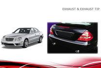 Mercedes E-class W211 2002–2009 Koncovky výfuku V2 (2 ks) fotografia 4