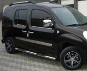 Renault Kangoo 2008–2020 Bočné prahové rúrky BB002 (2 ks, nerez) 60 mm, krátky rázvor fotografia 1