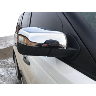 Nerezové chrómové kryty spätných zrkadiel (2 ks) Range Rover III L322 2002–2012 fotografia 1