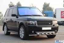 Range Rover III L322 2002–2012 Predný ochranný rám ST015 (nerez) fotografia 3