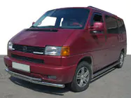 Volkswagen T4 Caravelle/Multivan 1990–2003 Predný ochranný rám ST014 (nerez) fotografia 2