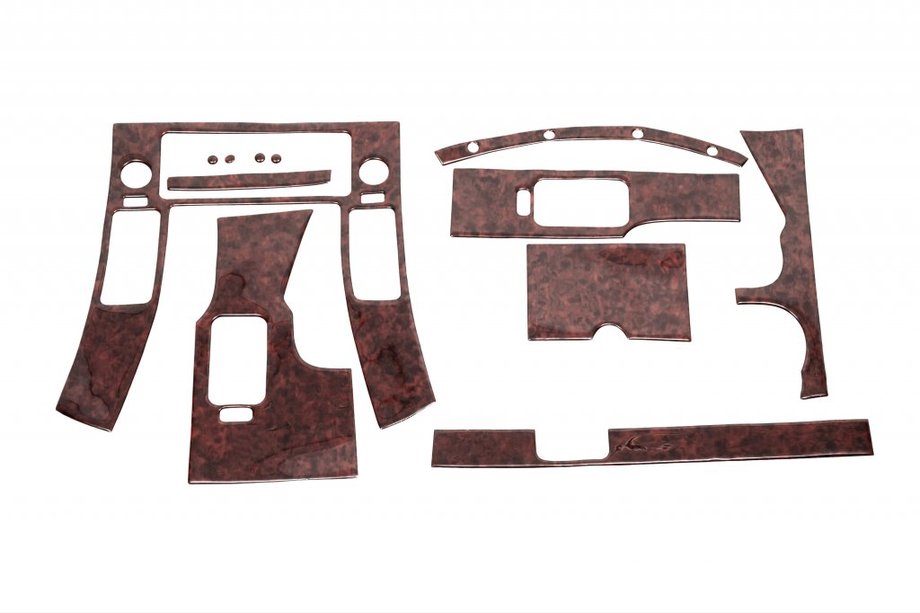 Nissan Navara 2006–2015 Súprava krytov palubnej dosky (12 ks) Hliník Image