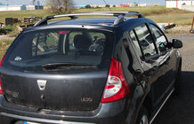 Renault Sandero 2007–2013 Strešné lyžiny Skyport Grey fotografia 3