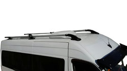 Mercedes Sprinter W901/902/903/904/905 1995–2006 Strešné pozdĺžne lyžiny (originál, 2 ks, hliník) fotografia 1