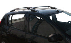 Renault Sandero 2007–2013 Strešné lyžiny Skyport Grey fotografia 2