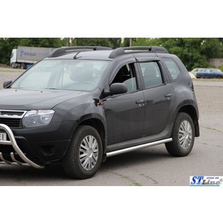 Bočné nerezové rúrky bez vložiek (2 ks) Renault Duster 2008–2017 fotografia 2