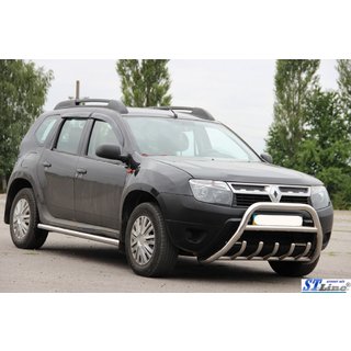 Bočné nerezové rúrky bez vložiek (2 ks) Renault Duster 2008–2017 fotografia 3