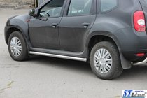 Renault Duster 2008–2017 Bočné nerezové rúrky bez vložiek (2 ks) 60 mm fotografia 5