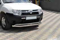 Renault Duster 2008–2017 Predný ochranný rám ST017 (nerez) fotografia 1