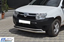 Renault Duster 2008–2017 Predný ochranný rám ST017 (nerez) fotografia 2