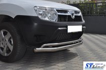 Renault Duster 2008–2017 Predný ochranný rám ST017 (nerez) fotografia 3