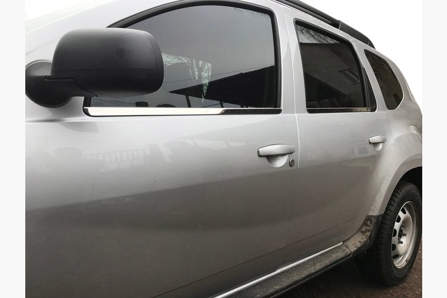 Dacia Duster 2008–2018 Okenné lišty (4 ks, nerez) OmsaLine – talianska nehrdzavejúca oceľ Image