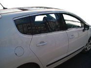 Peugeot 3008 2008–2016 Ozdobné lišty okien (so zadným ventilačným štvrťoknom, 8 ks, nerez) fotografia 1