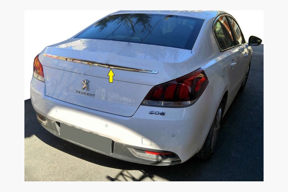 Peugeot 508 2010–2018 Horná chrómová lišta (nerez) Image