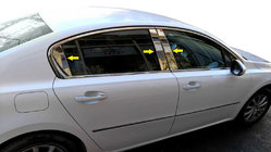 Peugeot 508 2010–2018 Kryty stĺpikov (nerez) fotografia 1