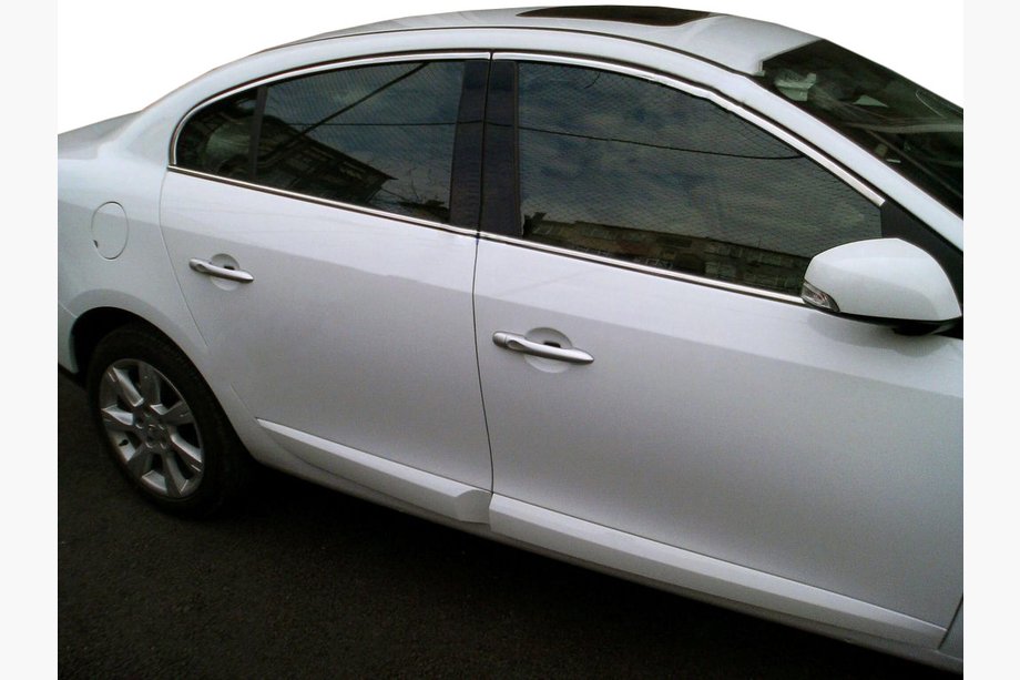 Renault Fluence 2009–2016 Horné lišty okien (4 ks, nerez) Fotografia 1