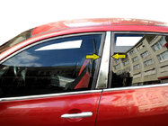 Renault Megane II 2004–2009 Nerezové kryty dverových stĺpikov (2 ks) fotografia 1