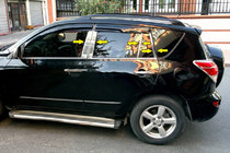 Toyota Rav 4 2006–2013 Lišta stĺpikov dverí (nerez) fotografia 1